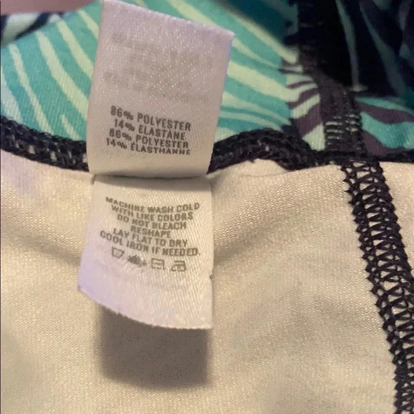 AERIE  Aqua Women High waisted crop Leggings - Picture 9 of 11